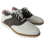Sepatu Golf ØriginalGrand Saddle Wanita Cole Haan - Gading/Olive/Putih/Merah Muda