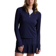 Rlx Ralph Lauren Performance pour les goards pour femmes Pilote Quarter-Zip - Marine raffinée