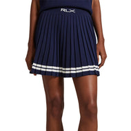 RLX Ralph Lauren Women's Knit Golf Golf Skort - Angkatan Laut/Putih
