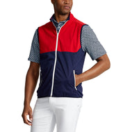 RLX Ralph Lauren Packable Water-Repellent Vest- Franse marine/rood