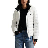 Rlx Ralph Lauren Veste matelassée convertible pour femmes - Ceramic White / Polo Black