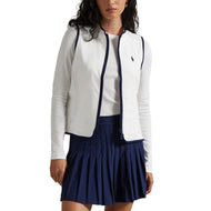 RLX RALPH LAUREN Dames Tech Terry Golf Vest - Ceramic White/Refined Navy