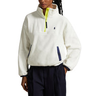 RLX Ralph Lauren dames fleece half -zip pullover - Cream multi