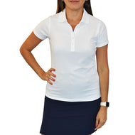 Glenmuir Women's Paloma Golf Shirt - Blanc