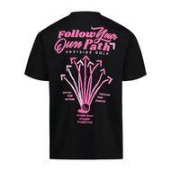 T-shirt Eastside Golf Follow Your Own Path - Noir
