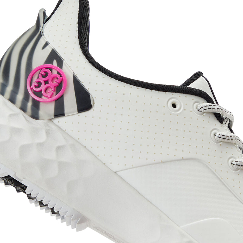 G/Fore Women's MG4+ Perforated Zebra Accent Golf Shoes - Snow