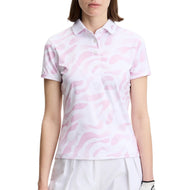 Kaos Polo Golf Cetak Teknologi Tur Wanita J.Lindeberg - Bunker Fade White Orchid