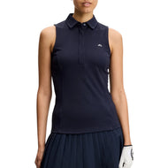 Kaos Polo Golf Tanpa Lengan Dena Wanita J.Lindeberg - JL Navy