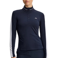 Kaos Polo Golf Hertta Lengan Panjang Wanita J.Lindeberg - JL Navy