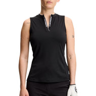 J.Lindeberg Leya mouwloze golftop voor dames - zwart