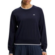J.Lindeberg Clarissa Windbreaker-golfsweater voor dames - JL Navy