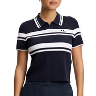 J.Lindeberg Athena gebreid golfpoloshirt voor dames - JL Navy