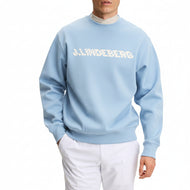J.Lindeberg Club Printed Golf Crew Neck - Forget-Me-Not