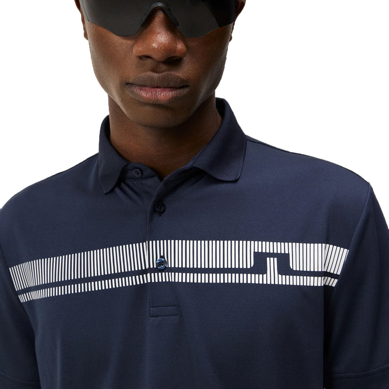 J.Lindeberg Klas Regular Fit Golf Polo Shirt - JL Navy