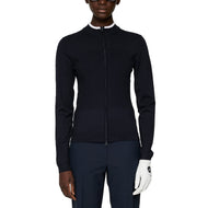 J.Lindeberg Women's Anna Knitted Zip Golf Pull - JL Navy