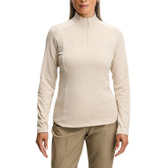 J.Lindeberg Women's Steffi Quarter Zip Golf Mid-Layer - Moonbeam Melange