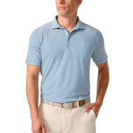 Johnnie-O Performance Mesh Polo - Dru Stripe - Palisades Biru