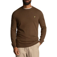 Lyle & Scott Cotton Merino Crew Neck Pullover - Zaitun