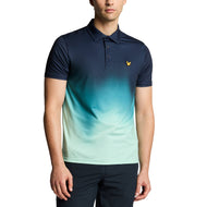 Lyle & Scott Gradient Golf Polo Shirt - Angkatan Laut Gelap