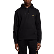 Lyle & Scott 경량 플라이 플리스 골프 후디 - 제트 블랙