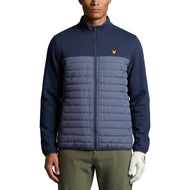 Lyle & Scott Sports Fleece Hybrid Golf Jacket - True Indigo/Steel Indigo