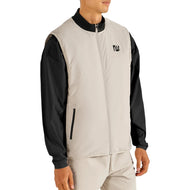 Gilet de golf à panneaux côtelés Malbon Performance - Noir