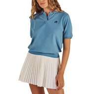 Malbon 女款 Kin Polo 衫 - Blue Shadow