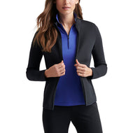 Midlayer Golf Ritsleting Penuh Katy Wanita Peter Millar - Hitam
