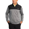 Puma Cloudspun Colourblock 1/4 Zip Golf Sweatshirt - Puma Black/Quiet Shade Heather
