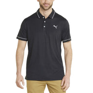 Puma Cloudspun Monarch Golf Shirt - Puma Black Heather / High Rise