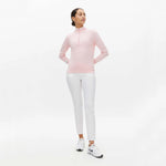 Rohnisch Women's Knitted Golf Half Zip - Orchid Pink
