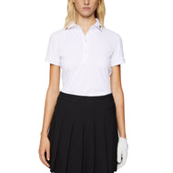 J.Lindeberg 女款 Tour Tech 高爾夫 Polo 衫 - 白色