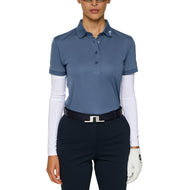 J.Lindeberg Dames Tour Tech Golf Polo Shirt - Vintage Indigo