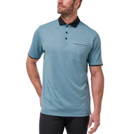 Travis Mathew Featherweight Pocket Golf Polo Shirt - Captains Blue