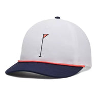 Under Armour Drive Mid Flag Golfpet - Wit/Middernacht Marine