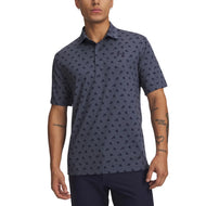 Under Armour Playoff 3 golfpoloshirt met print - grijs/marineblauw