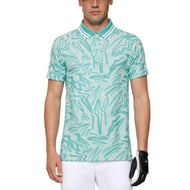 J.Lindeberg George Print Golf Polo Shirt - Scribble Stillwater