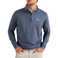 Peter Millar Perth Mélange Performance Quarter-Zip - 네이비