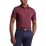 RLX Ralph Lauren Solid Airflow Performance Polo Golf Shirt - Harvard Wine