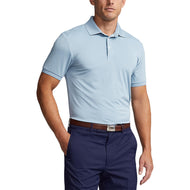 RLX Ralph Lauren Solid Airflow Performance Polo Golf Shirt - Schip Blauw