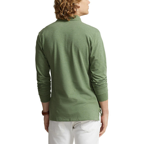 Polo Performance Ralph Lauren Performance Long Sleeve Polo Shirt - Cargo Green Heather