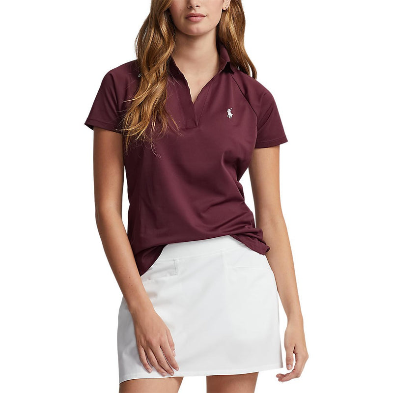 RLX Ralph Lauren Women's Air Tech Pique Golf Polo Shirt -Harvard Wine