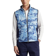 RLX RALPH LAUREN VOLLEDIGE ZIP HYBRID GOLF VEST - FRANSE NAVY/MID BLAUWE CAMO
