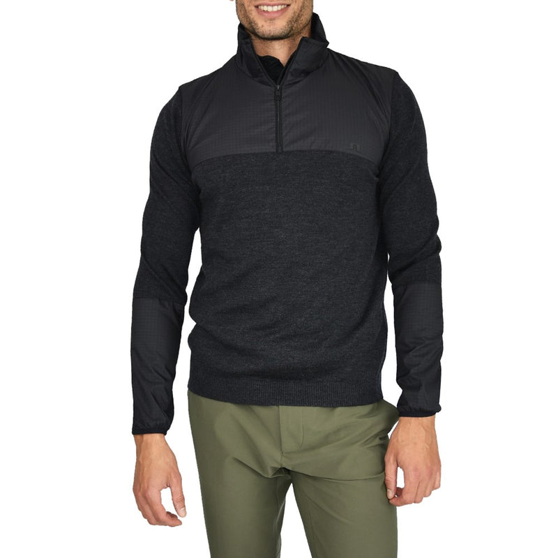 J.Lindeberg Arlo Golf Sweater - Black Melange