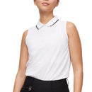 Rohnisch Women's Miriam Sleeveless Golf Polo Shirt - Puti
