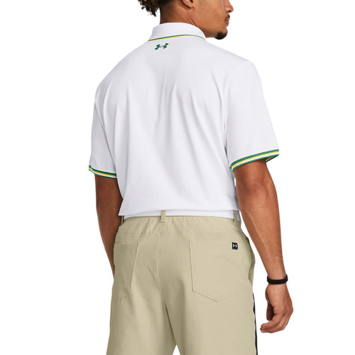 Under Armour Playoff 3.0 Patrons Golf Polo Shirt - White / Classic Green