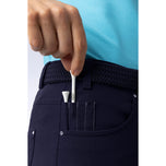 Glenmuir 여자 Phoebe 경량 스트레치 성능 골프 카프리 바지 - 해군