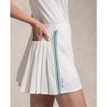 RLX Ralph Lauren Women's 15 "performance back -geplooid skort - Ceramic White