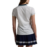 RLX Ralph Lauren Women's Tour Pique Golf Polo Shirt - Ceramic White