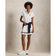 RLX Ralph Lauren Lauren's Women's Stretch Golf Golf Skort - Keramik Putih/Angkatan Laut